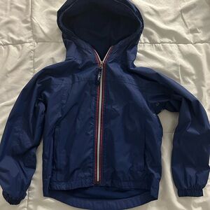 Ll Bean kids navy size 5/6 navy blue rain jacket